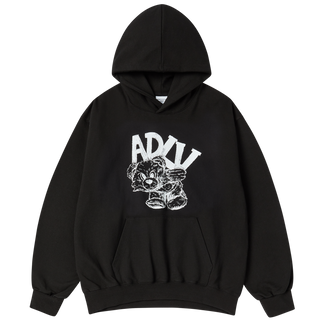 ADLV PIGGYBACK HOODIE BLACK