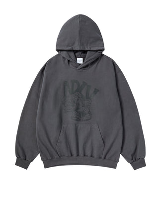 ADLV PIGGYBACK HOODIE CHARCOAL