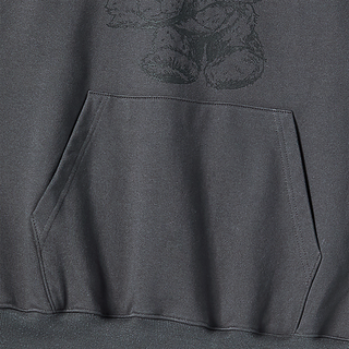 ADLV PIGGYBACK HOODIE CHARCOAL