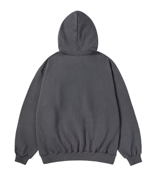 ADLV PIGGYBACK HOODIE CHARCOAL