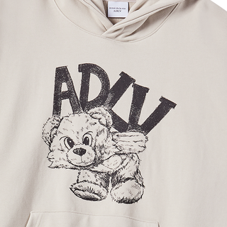 ADLV PIGGYBACK HOODIE ESSENTIAL BEIGE