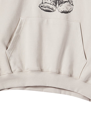 ADLV PIGGYBACK HOODIE ESSENTIAL BEIGE