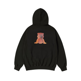 AC TEDDY BEAR HOODIE BLACK