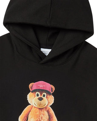 3D STAND AC BEAR NAPPING HOODIE BLACK