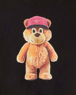 3D STAND AC BEAR NAPPING HOODIE BLACK