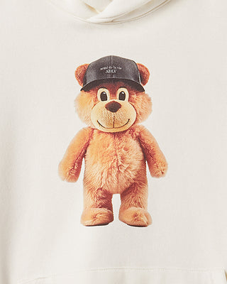 3D STAND AC BEAR NAPPING HOODIE CREAM