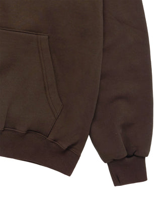 3D STAND AC BEAR NAPPING HOODIE DARK BROWN