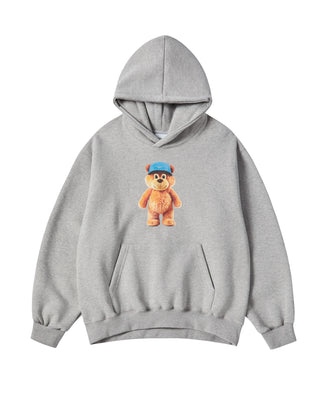 3D STAND AC BEAR NAPPING HOODIE MELANGE