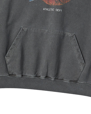 BASKET BALL PIGMENT WIDE HOODIE CHARCOAL