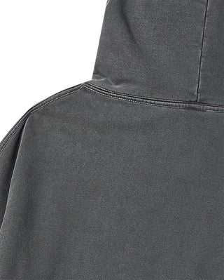 BASKET BALL PIGMENT WIDE HOODIE CHARCOAL