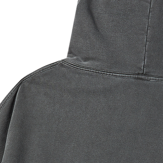 BASKET BALL PIGMENT WIDE HOODIE CHARCOAL
