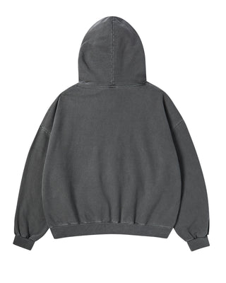 BASKET BALL PIGMENT WIDE HOODIE CHARCOAL