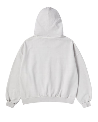 BASKET BALL PIGMENT WIDE HOODIE LIGHT GRAY