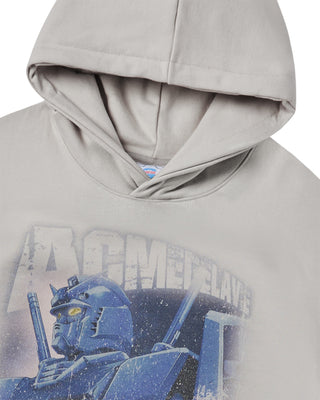 MOBILE SUIT GUNDAM OPERATION V BIO WASHING HOODIE LIGHT GRAY