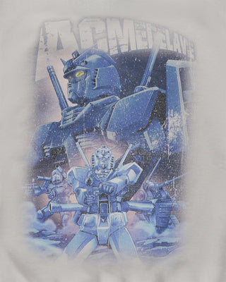 MOBILE SUIT GUNDAM OPERATION V BIO WASHING HOODIE LIGHT GRAY