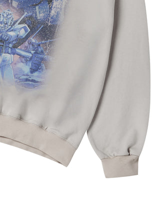 MOBILE SUIT GUNDAM OPERATION V BIO WASHING HOODIE LIGHT GRAY