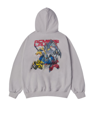 MOBILE SUIT Z GUNDAM MOBILE SUIT HOODIE LIGHT GRAY