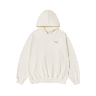 BASIC LOGO NAPPING HOODIE CREAM