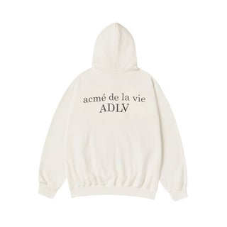 BASIC LOGO NAPPING HOODIE CREAM