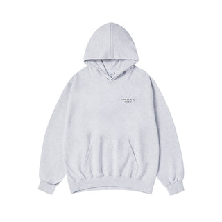 BASIC LOGO NAPPING HOODIE MELANGE