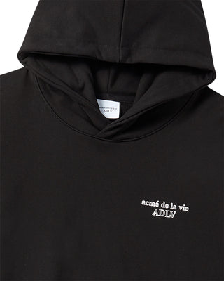 BORDER LINE BASIC LOGO HOODIE BLACK