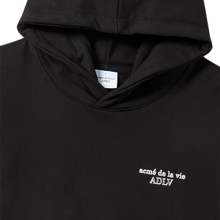 BORDER LINE BASIC LOGO HOODIE BLACK