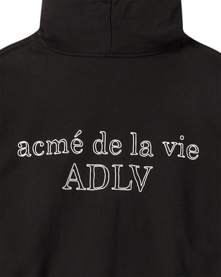 BORDER LINE BASIC LOGO HOODIE BLACK