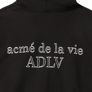 BORDER LINE BASIC LOGO HOODIE BLACK