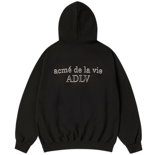 BORDER LINE BASIC LOGO HOODIE BLACK