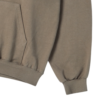 BORDER LINE BASIC LOGO HOODIE COCOA