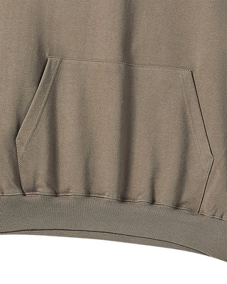 BORDER LINE BASIC LOGO HOODIE COCOA