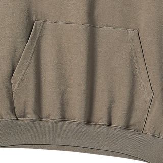 BORDER LINE BASIC LOGO HOODIE COCOA