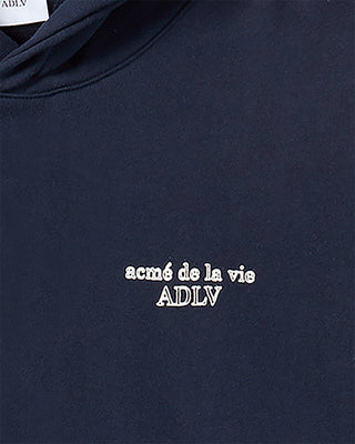 BORDER LINE BASIC LOGO HOODIE DARK NAVY