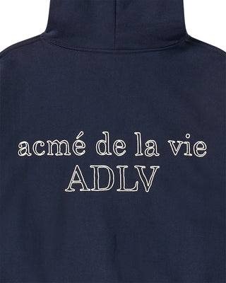 BORDER LINE BASIC LOGO HOODIE DARK NAVY