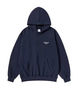 BORDER LINE BASIC LOGO HOODIE DARK NAVY