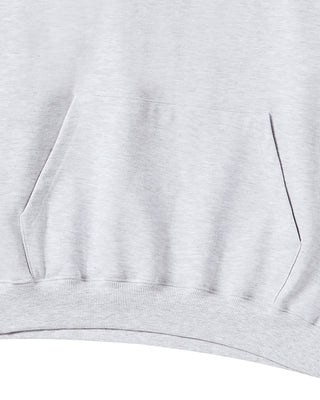 BORDER LINE BASIC LOGO HOODIE MELANGE