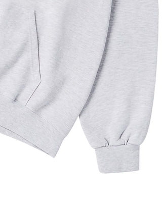 BORDER LINE BASIC LOGO HOODIE MELANGE