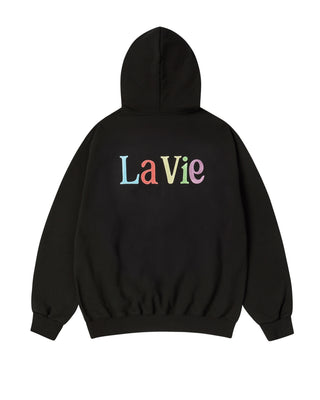 COLOR LOGO HOODIE BLACK