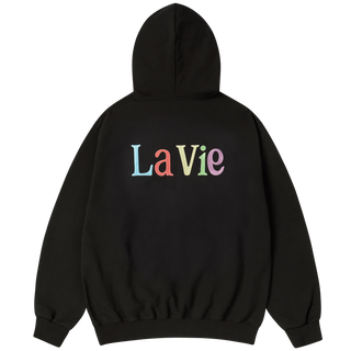 COLOR LOGO HOODIE BLACK