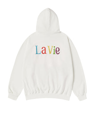 COLOR LOGO HOODIE CREAM