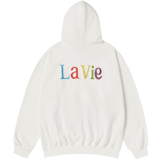 COLOR LOGO HOODIE CREAM