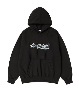 CURSIVE LOGO HOODIE BLACK