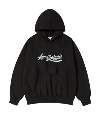 CURSIVE LOGO HOODIE BLACK
