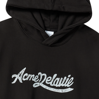 CURSIVE LOGO HOODIE BLACK