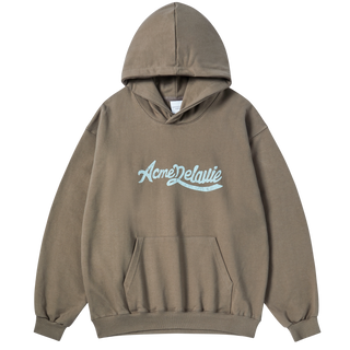 CURSIVE LOGO HOODIE COCOA