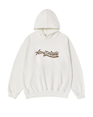 CURSIVE LOGO HOODIE CREAM