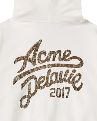 CURSIVE LOGO HOODIE CREAM