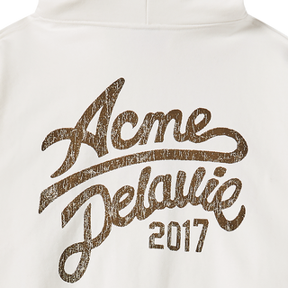CURSIVE LOGO HOODIE CREAM