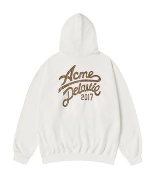 CURSIVE LOGO HOODIE CREAM