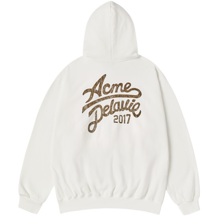 CURSIVE LOGO HOODIE CREAM